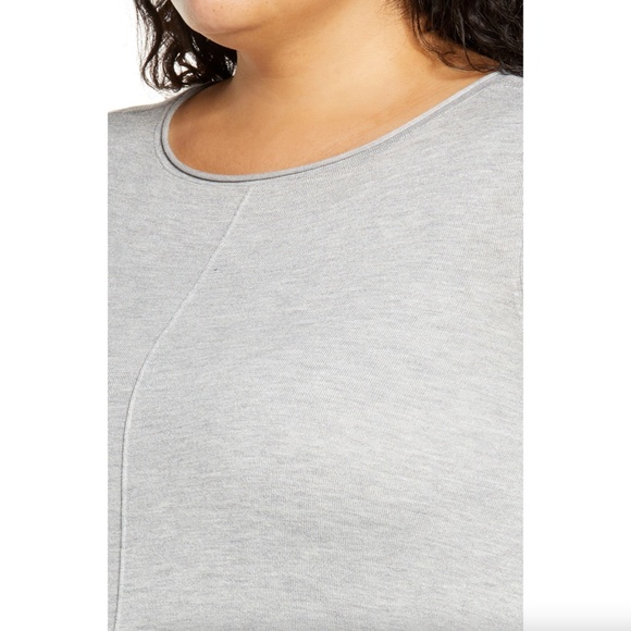 Caslon Shirttail Tunic Sweater In Grey Heather - Picture 2 of 8
